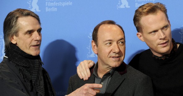 Jeremy Irons, Kevin Spacey y Paul Bettany en la Berlinale (Efe)