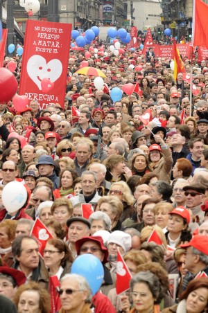 El centro de Madrid, nutrido de defensores de la vida. Manuel Engo