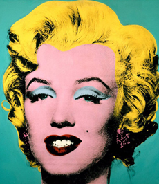 Turquoise Marilyn, 1964, Andy Warhol