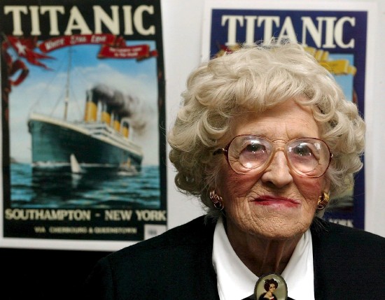 Millvina Dean, la última superviviente del Titanic. (Efe)