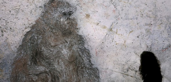 Una de las obras expuestas en CaixaForum Madrid de Miquel Barceló (Efe)