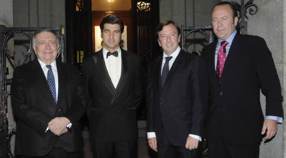 Luis María Anson, Morante de la Puebla, Curro Vázquez y Vicente Zabala (Foto: Manuel Engo)