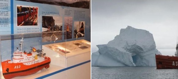 Maquetas y fotografías forman parte del Museo Naval. Foto: Armada