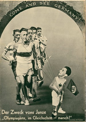 El autor no pasó por alto las Olimpiadas en Berlín, en las que Hitler quiso mostrar la fuerza y vigor de la raza aria. Fotografía facilitada por el IVAM