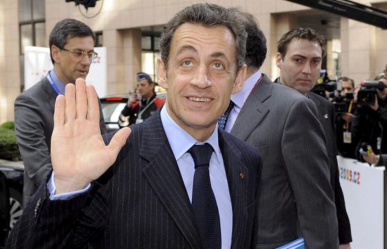 Nicolas Sarkozy en la pasada cumbre de la Unión Europea del domingo 1 de marzo. (Efe)