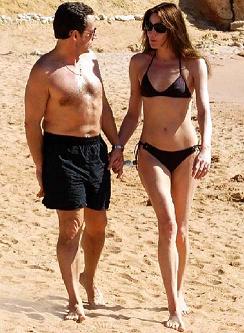 El romance de Nicolas Sarkozy y Carla Bruni no ha gustado mucho a los franceses.