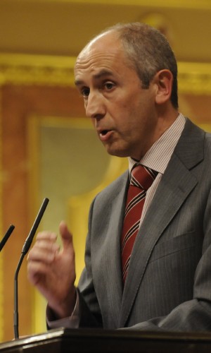 Josu Erkoreka, durante su intervención en el Congreso. Manuel Engo