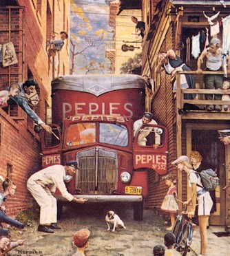 Ilustración de Norman Rockwell.