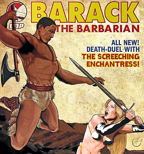 Cómic de Barack The Barbarian
