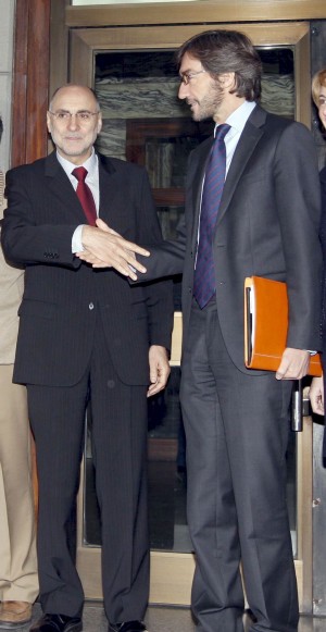Rodolfo Ares (PSE) e Iñaki Oyarzábal (PP). Efe