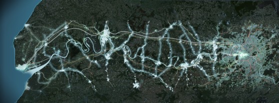 Vista aérea del recorrido del Sena