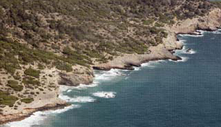 Mancha en las costas de Ibiza como consecuencia del vertido del Don Pedro