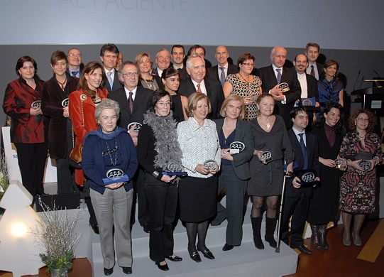 Imagen de los premiados por Farmaindustria a las Mejores Iniciativas de Servicio al Paciente.