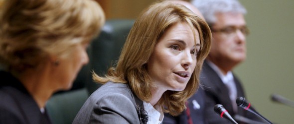 Arantza Quiroga, en su toma de posesión. Efe
