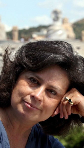 La escritora, en Barcelona. Efe