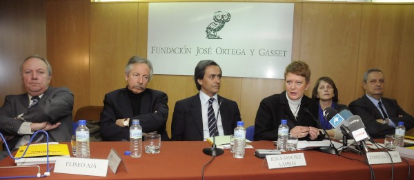 La secretaria de Estado de Inmigración y Emigración, Consuelo Rumí, en la presentación del Anuario sobre Inmigración.