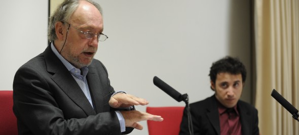 Jorge Lorenzo durante el I Congreso Internacional de Semiótica de la Cultura (Foto: Manuel Engo)