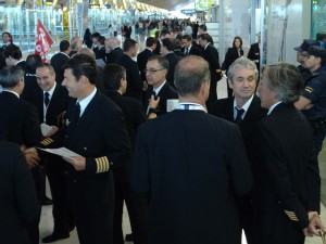 Protesta del <i>Action day</i> en el aeropuerto de Barajas. SEPLA