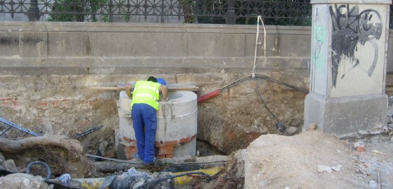 Cerca de Felipe IV encontrada en las obras de la calle Serrano.