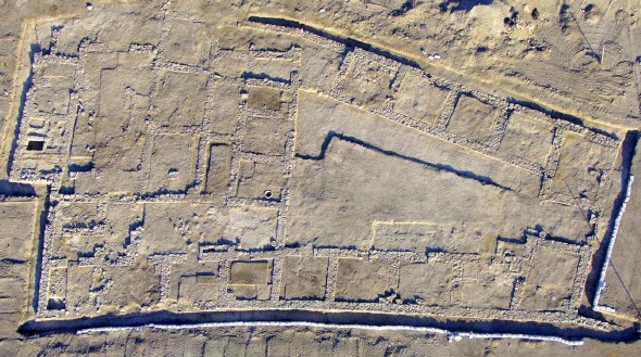 Fografía aérea de la sinagoga y la granja. Foto: Efe