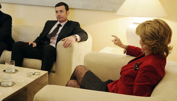 Esperanza Aguirre y Tomás Gómez. Efe