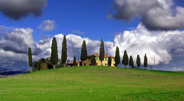 Estampa típica toscana