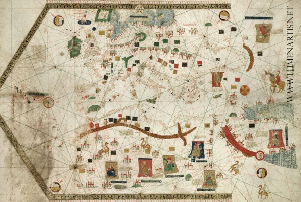 Carta de Gabriel de Vallseca (Foto: Lumenartis.net)