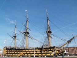 el HMS Victory puede visitarse en Portsmouth.