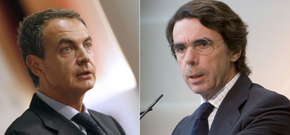 José Luis Rodríguez Zapatero y José María Aznar. Efe