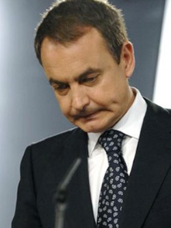 Zapatero, preocupado.