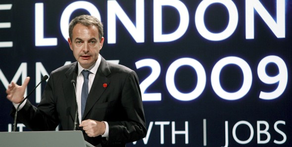 Zapatero, tras el G20. Efe