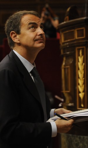 Zapatero, antes de responder a Duran. Manuel Engo