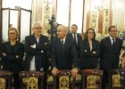 adolfo suarez congreso capilla efe  Los líderes políticos Rosa Díez (UPyD), Cayo Lara (IU), Josep Antoni Duran i Lleida (CiU), Soraya Rodríguez (PSOE) y Alfonso Alonso (PP); en el salón de los Pasos Perdidos del Congreso de los Diputados, donde está instalada la capilla ardiente del expresidente del Gobierno Adolfo Suárez. EFE/Ballesteros : Cámara baja - congreso, Death, Gobierno nacional, Lower house, Muerte, National government