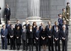 suarez rubalcaba aznar gonzalez rajo zapatero  Los expresidentes del Gobierno, Felipe Gozález,iz, José María Aznar,2ºiz, y José Luís Rodriguez Zapatero,3ºiz., entre otros, esperan en las escalinatas del Congreso la llegada del féretro. EFE/Sergio Barrenechea : Cámara baja - congreso, Death, Gobierno nacional, Lower house, Muerte, National government